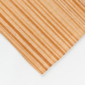 Sparkly elegante sinaasappel bamboe houtprint Mono Fleece Deken (Hoek)