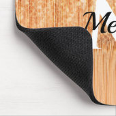 Sparkly elegante sinaasappel bamboe houtprint Mono Muismat (Hoek)