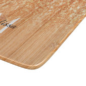 Sparkly elegante sinaasappel bamboe houtprint Mono Snijplank (Hoek)