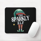 Sparkly Elf Kerstgroep Xmas Pajama Party Muismat (Met muis)
