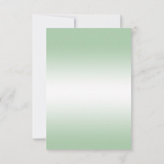 Sparkly Emerald Green Glitter Decoration Birthday Save The Date (Achterkant)