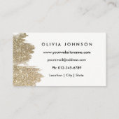 Sparkly Faux Glitter Make-up Artiest Visitekaartje (Achterkant)