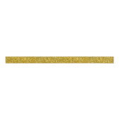 Sparkly Faux Gold Glitter Grosgrain Lint (Voorkant)