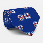 Sparkly flag of United Kingdom UK number 90 Stropdas (Opgerold)