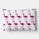 Sparkly flamingo heet roze faux sparkles Monogram Etui (Achterkant)