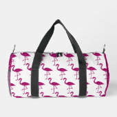 Sparkly flamingo heet roze faux sparkles Monogram Plunjezak (Achterkant)