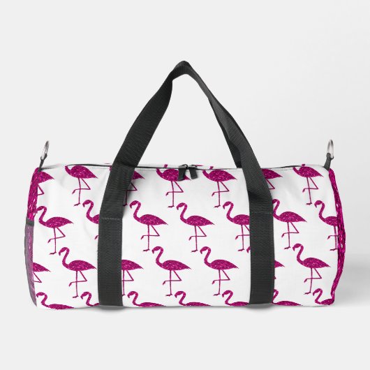 Sparkly flamingo heet roze faux sparkles Monogram Plunjezak (Achterkant)