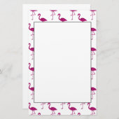 Sparkly flamingo Pink glitter sparkeert patroon Briefpapier (Voorkant / Achterkant)