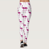 Sparkly flamingo Pink glitter sparkeert patroon Leggings (Achterkant)