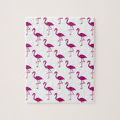 Sparkly flamingo Pink glitter sparkeert patroon Legpuzzel (Verticaal)