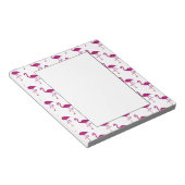 Sparkly flamingo Pink glitter sparkeert patroon Notitieblok (Schuin)