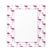 Sparkly flamingo Pink glitter sparkeert patroon Notitieblok (Voorkant)