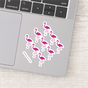 Sparkly flamingo Pink glitter sparkeert patroon Sticker