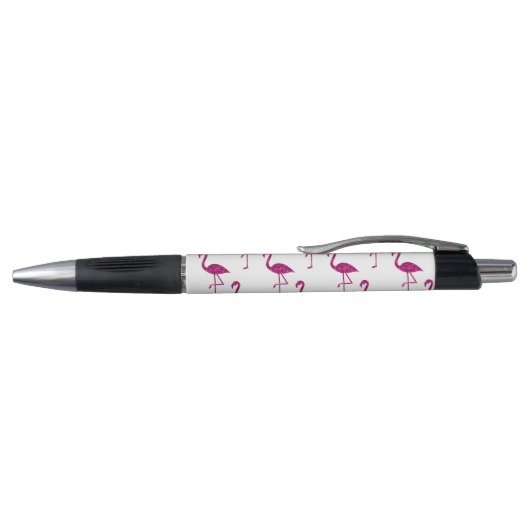Sparkly flamingo Pink glitter sparkles personalise Pen (Bovenkant)