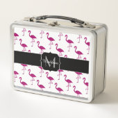 Sparkly flamingo Pink glitter sparters Monogram (Voorkant)