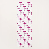 Sparkly flamingo Pink glitter sparters Monogram Yogamat (Achterkant)