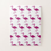 Sparkly flamingo Roze glitter faux sparkles wit Legpuzzel (Verticaal)