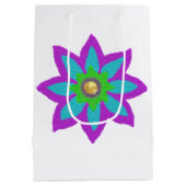 Sparkly flower Eid Medium Cadeauzakje (Achterkant)