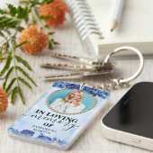 Sparkly Flowery Celebration of life Gift Sleutelha Sleutelhanger (Voorkant Rechts)