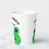 Sparkly Frog Happy Birthday Paper Cups Papieren Bekers (Links)