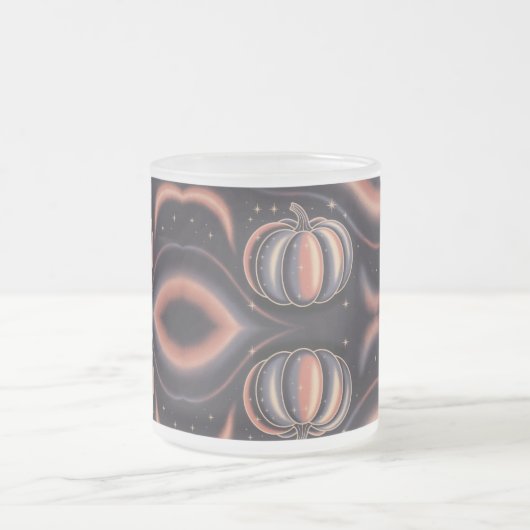 Sparkly Frosted Glass Halloween Mok (Center)