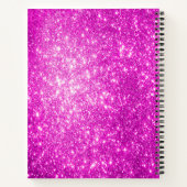 Sparkly Fuchsia Spiral Notitieboek (Achterkant)