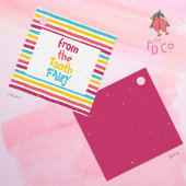 Sparkly Gestreept Snoep "Van de Tandenfee" Labels