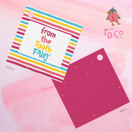 Sparkly Gestreept Snoep "Van de Tandenfee" Labels