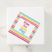 Sparkly Gestreept Snoep "Van de Tandenfee" Labels (In situ)