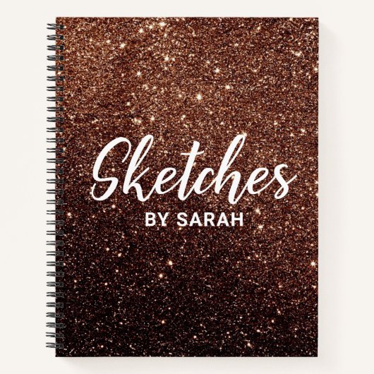 Sparkly Glitter Artist Sketchbook Notitieboek Noti (Voorkant)