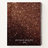 Sparkly Glitter Artist Sketchbook Notitieboek Noti (Achterkant)