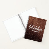 Sparkly Glitter Artist Sketchbook Notitieboek Noti (Binnen)