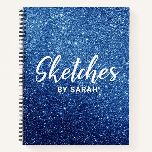 Sparkly Glitter Artist Sketchbook Notitieboek Noti (Voorkant)