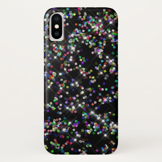 Sparkly Glitter Confetti Telefoon Case (Achterkant)