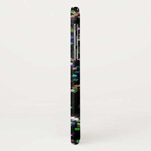 Sparkly Glitter Confetti Telefoon Case (Achterkant/links)