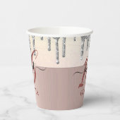 Sparkly Glitter Drips Sweet 16 16 Papier Cup Papieren Bekers (Links)
