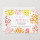 Sparkly Glitter Floral 50 Fabulous Birthday Kaart (Achterkant)