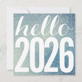 Sparkly Glitter Hallo nieuwjaar Feestdagenkaart