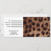 Sparkly Glitter Leopard Cheetah Gift Certificaat Kaart (Achterkant)