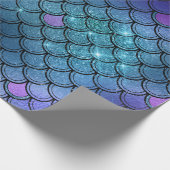 Sparkly Glitter mermaid Cadeaupapier (Hoek)