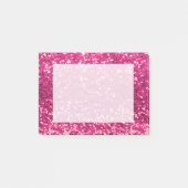 Sparkly Glitter Pink Post-it® Notes (Voorkant)