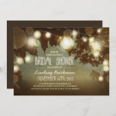 Sparkly glitter string lichten modern vrijgezellen kaart (Voorkant / Achterkant)