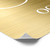 Sparkly Glittery Bord Goudfolie Sweet 16 Welkom Poster (Hoek)