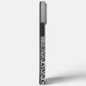 Sparkly Glittery Silver Leopard gepersonaliseerd Case-Mate iPhone Case (Achterkant / Rechts)