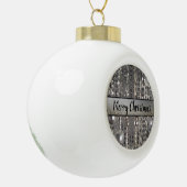 Sparkly Glittery Silver Stringed Beads Keramische Bal Ornament (Links)