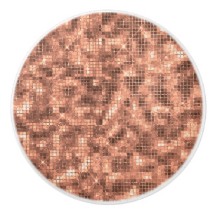 Sparkly Gold Champagne Luxury Sparkle Keramische Knop