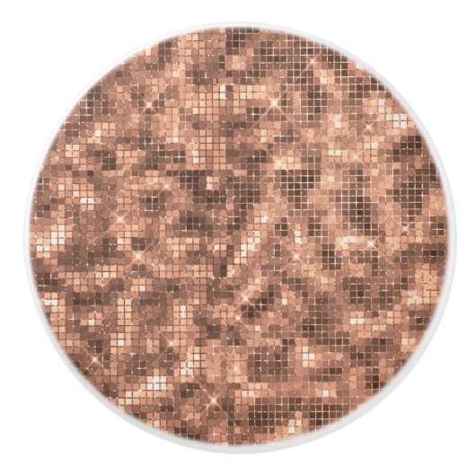 Sparkly Gold Champagne Luxury Sparkle Keramische Knop (Voorkant)