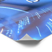 Sparkly Gold Coach-foto van succesvolle vrouwelijk Poster (Hoek)