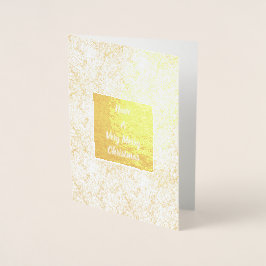 Sparkly Gold Confetti Christmas Folie Kaarten