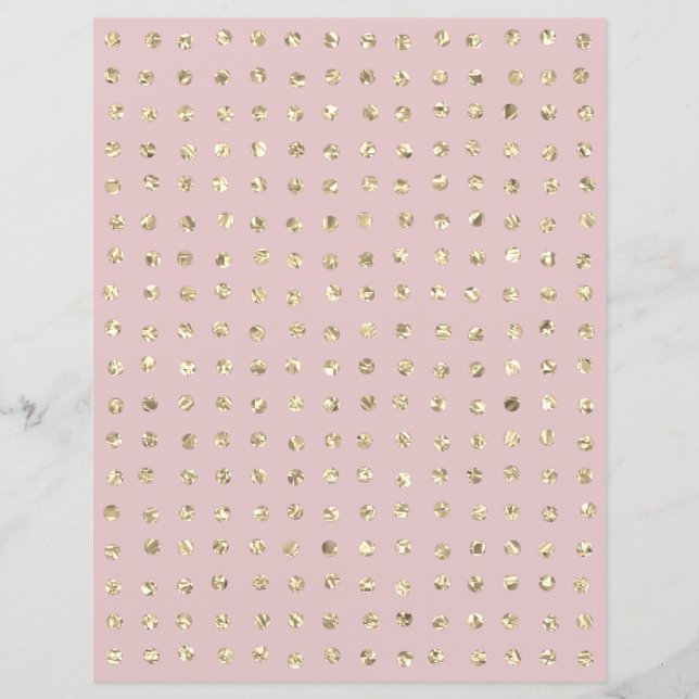 Sparkly Gold Crystal Glitter Stippen Scrapbook Pap (Voorkant)